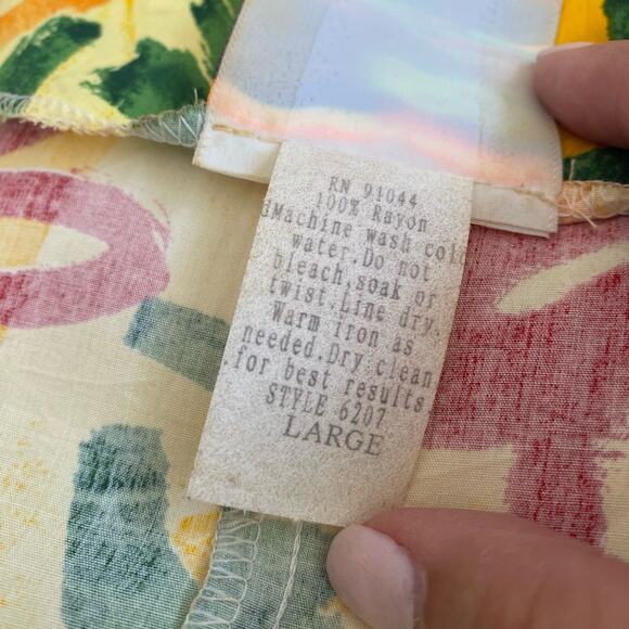 Vintage Xtreme Island Designs Short Sleeve Maxi Dress Bright Floral Large - Picture 3 of 9